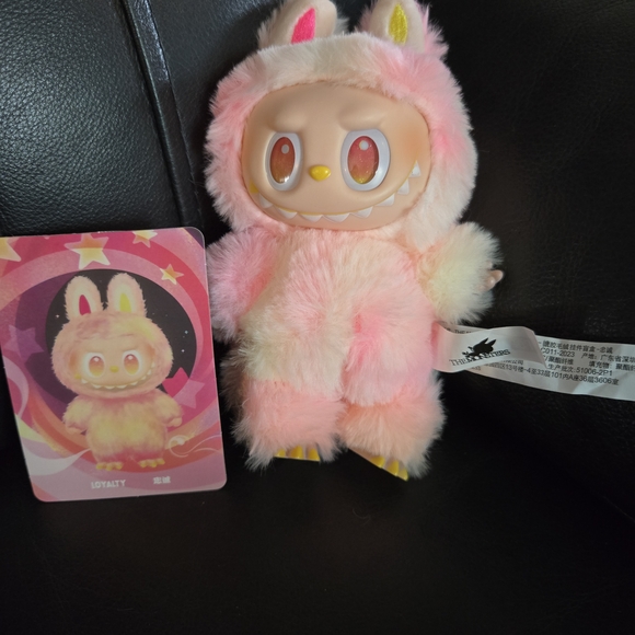 Labubu Big Into Energy Loyalty Yellow color plush toy...